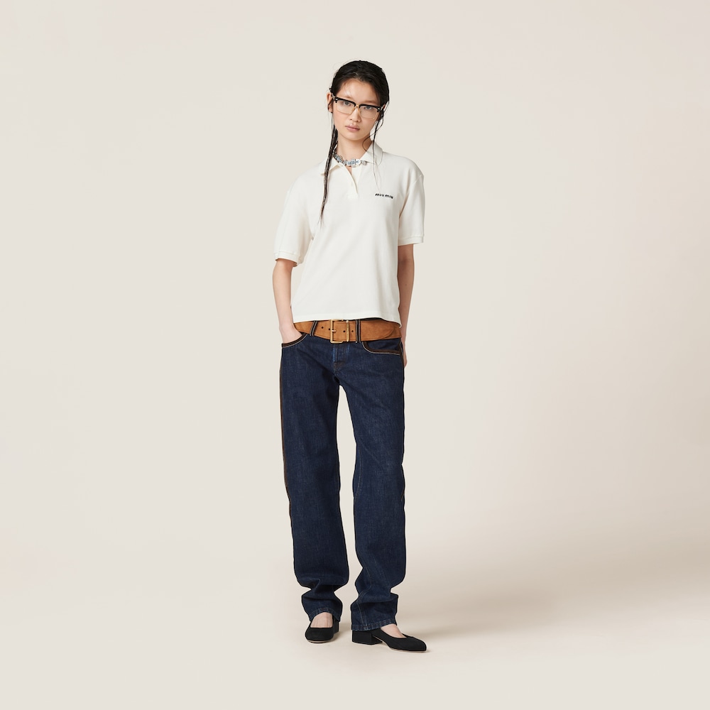 Five-pocket denim jeans