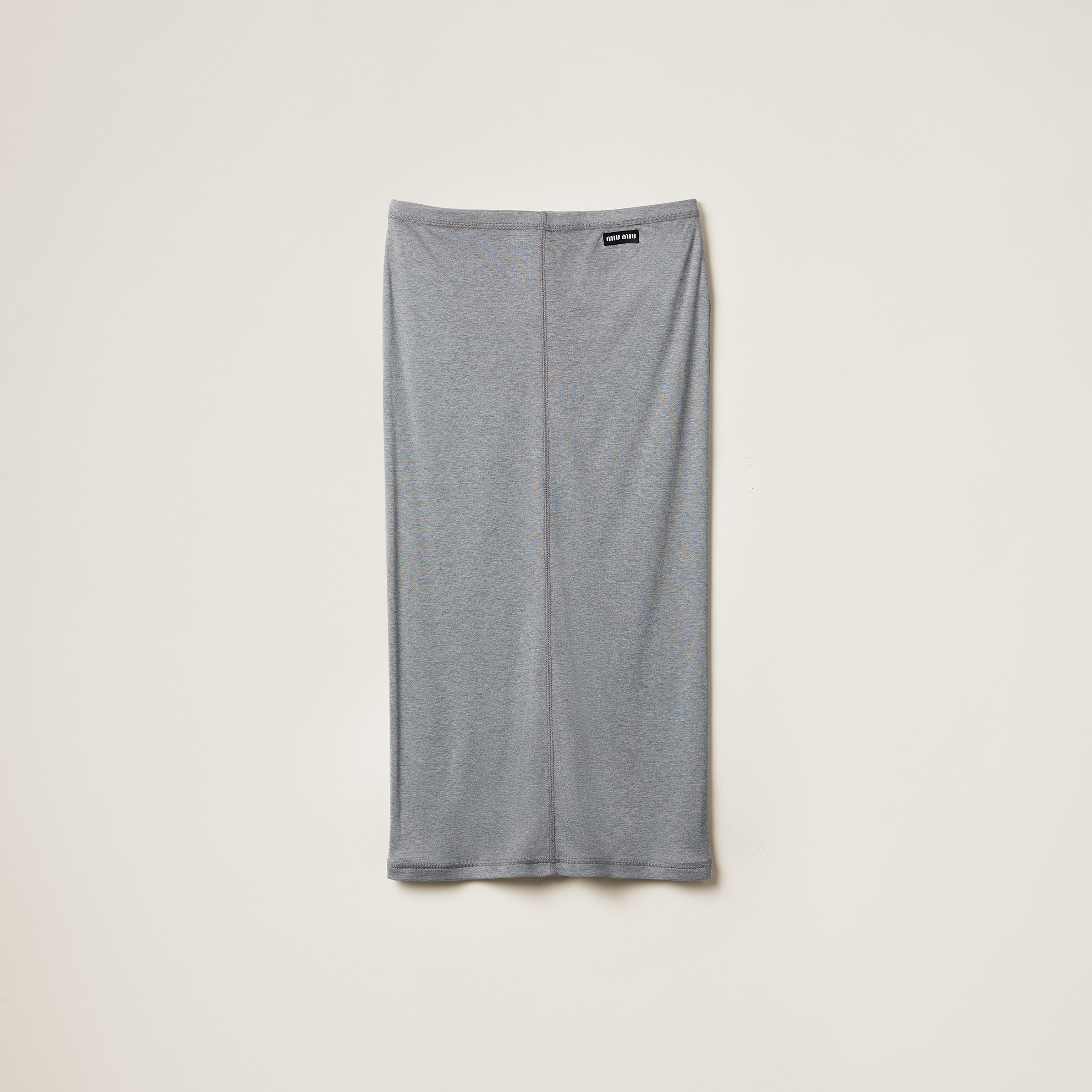 Jersey and silk skirt