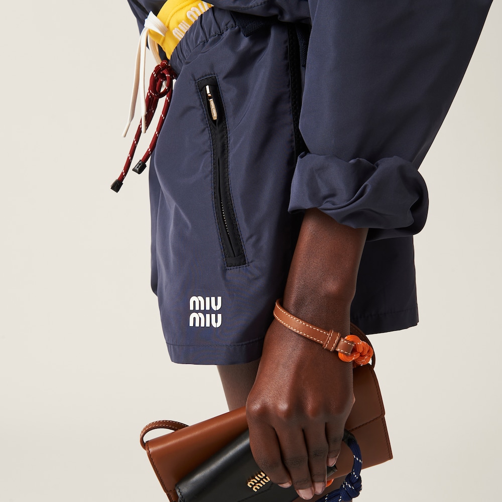 Technical fabric shorts