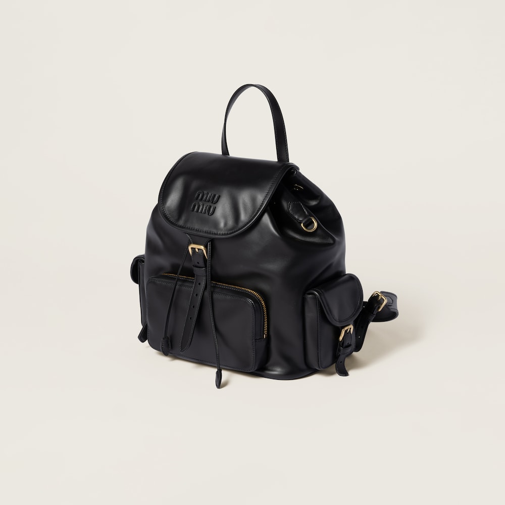 Leather backpack