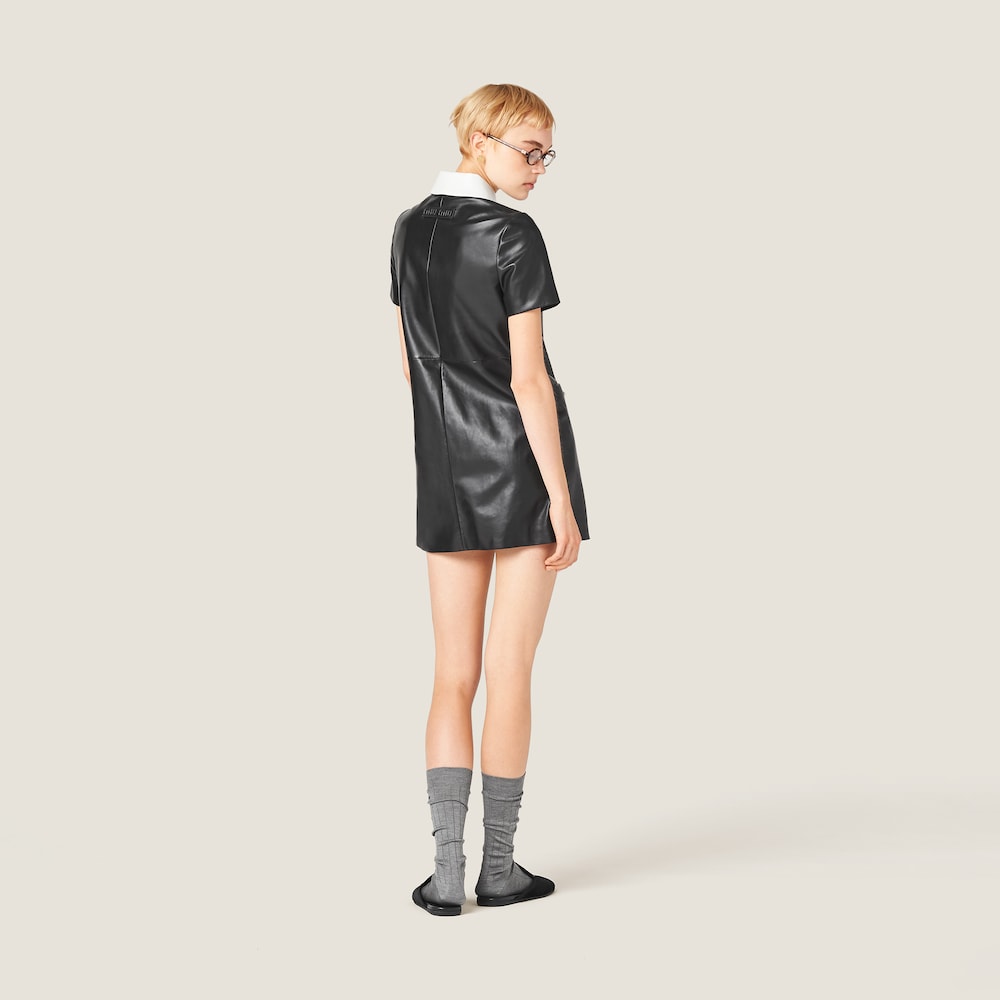 Nappa leather dress