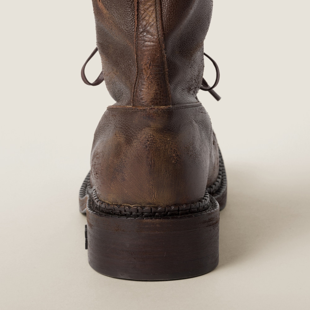 Leather boots