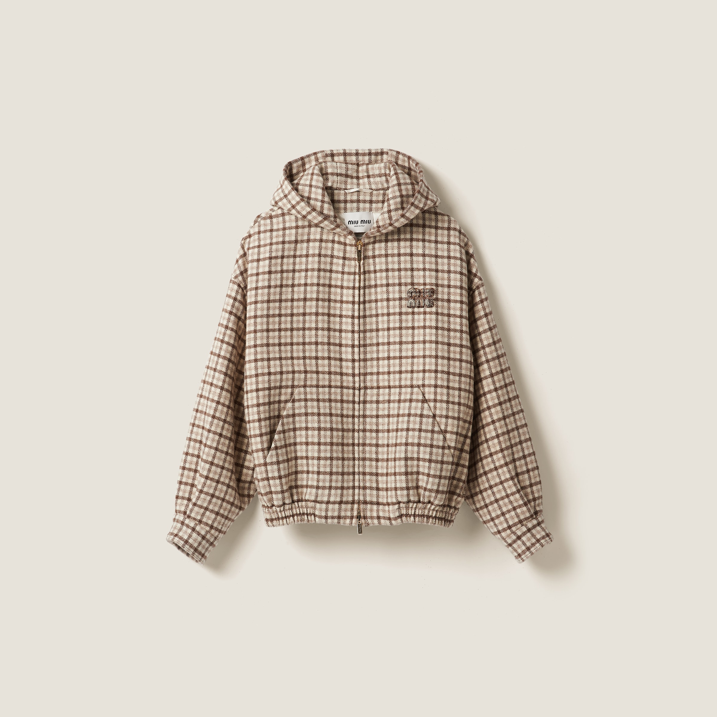 Check blouson jacket