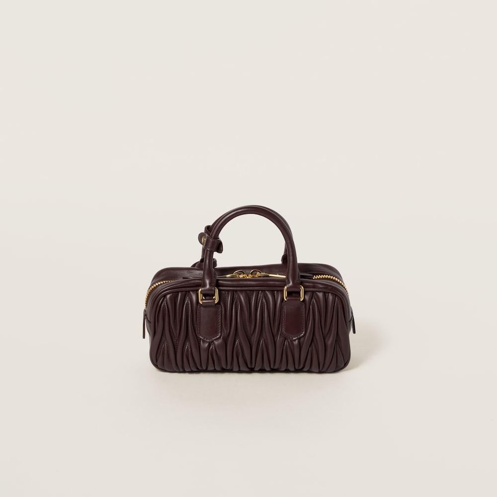 Arcadie matelassé nappa leather bag