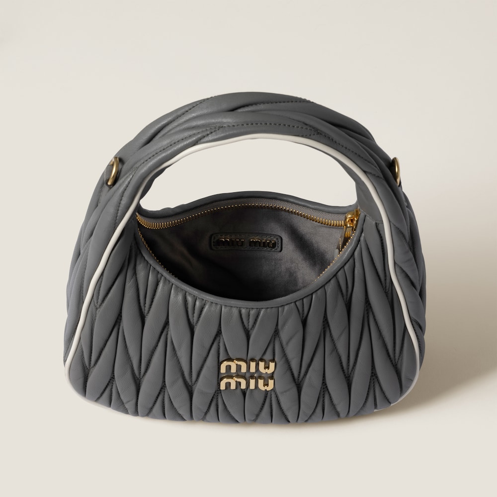 Wander matelassé nappa leather bag