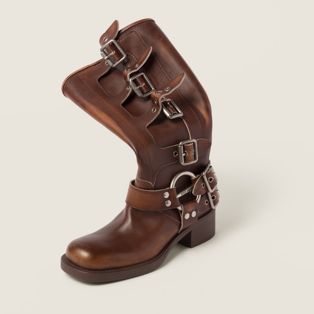 Leather boots
