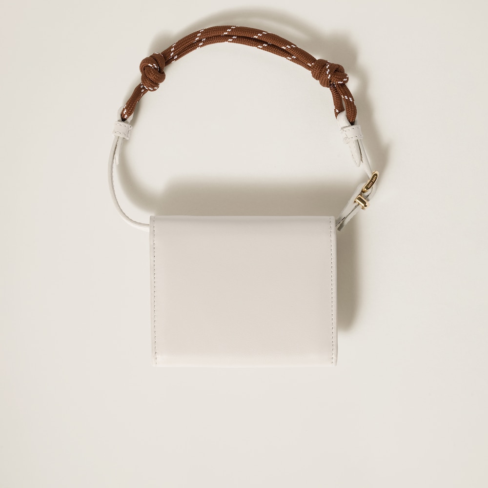 Leather shoulder wallet