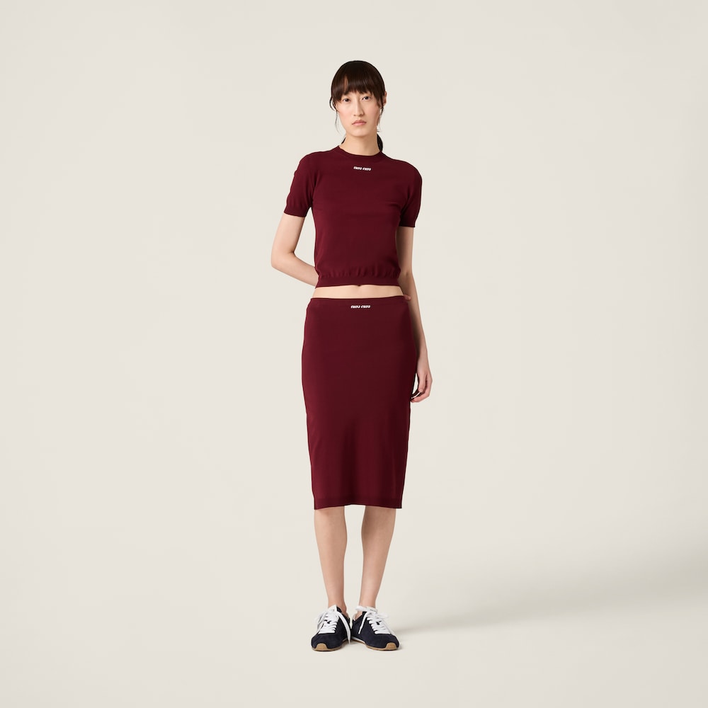 Viscose skirt