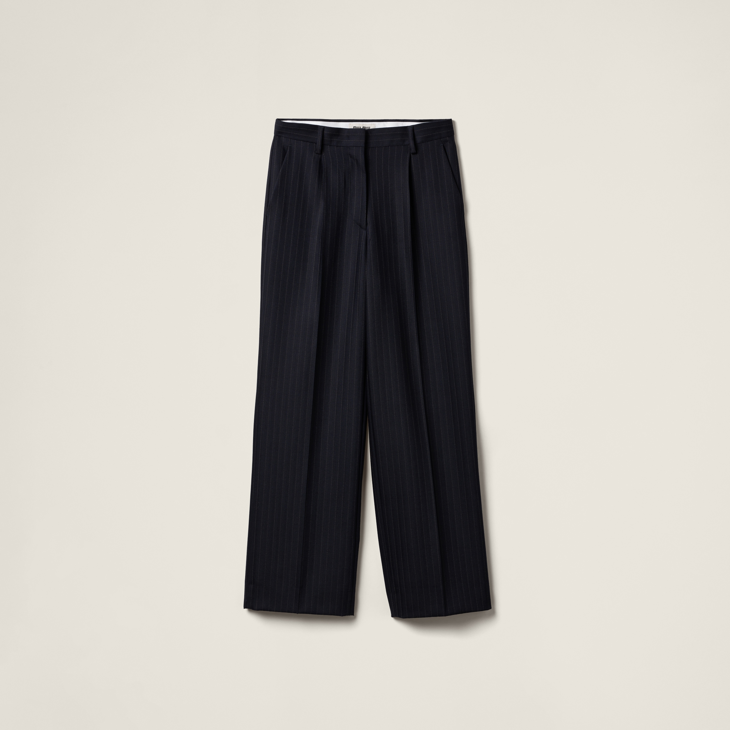 Pinstriped pants