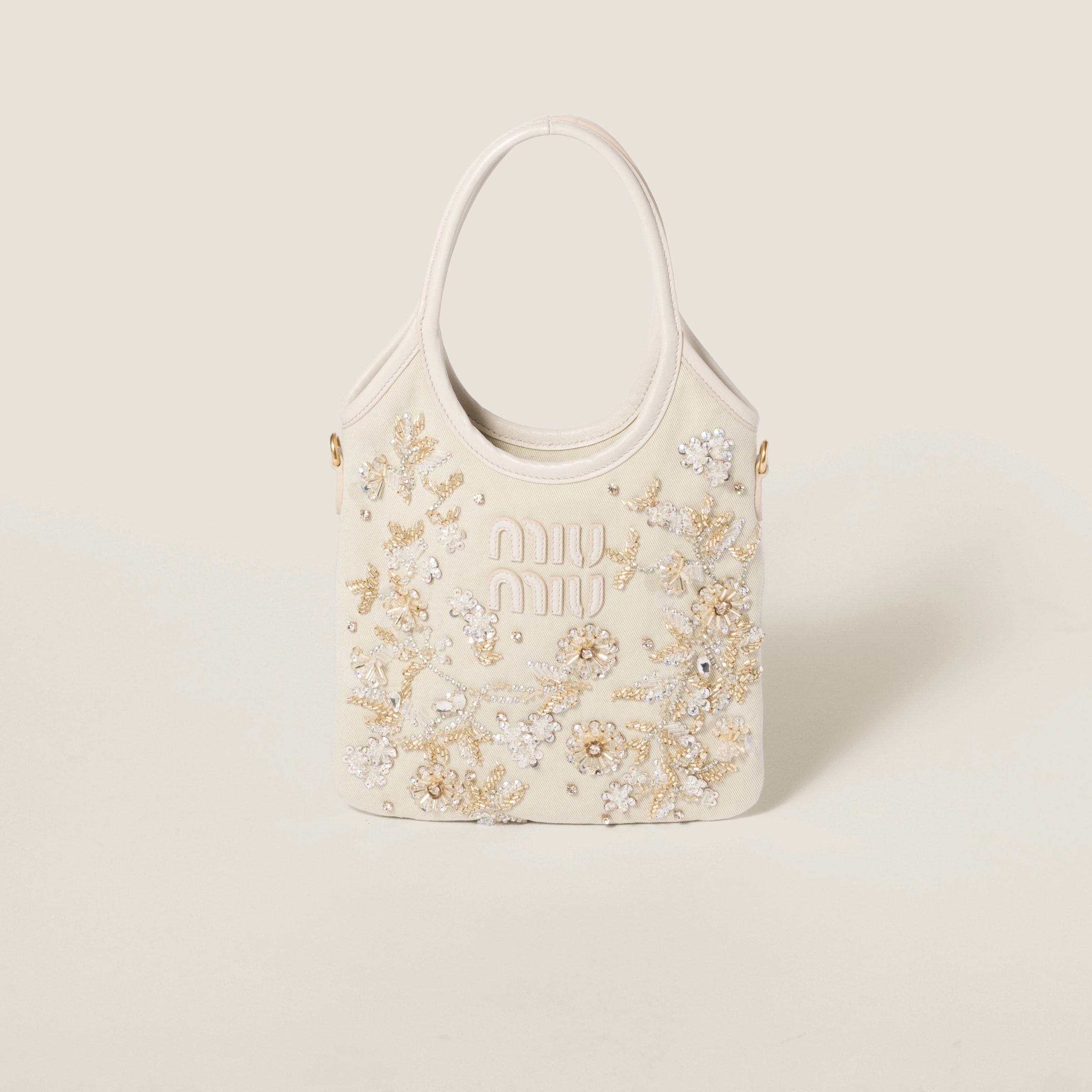 IVY embroidered gabardine bag