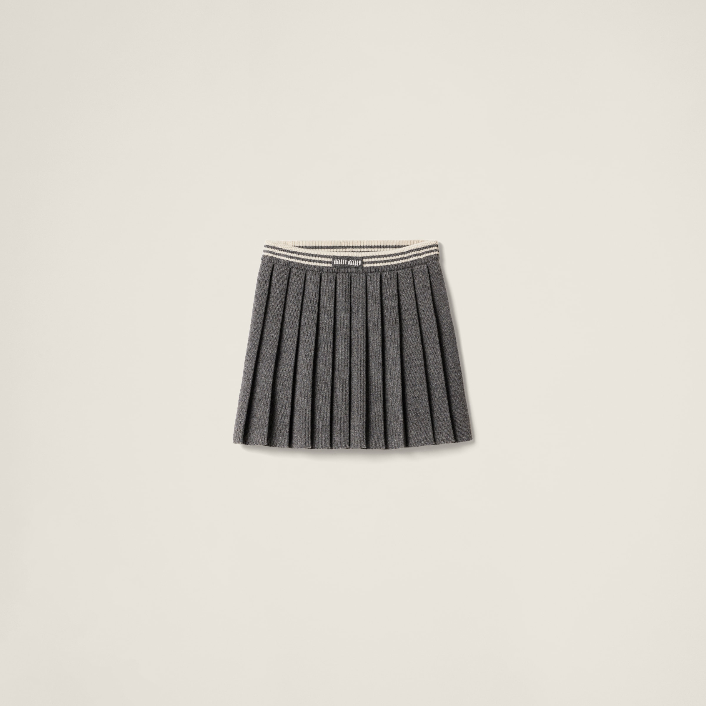 Wool and cashmere skirt