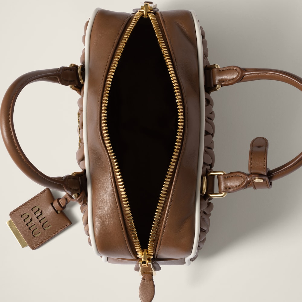 Arcadie matelassé nappa leather bag