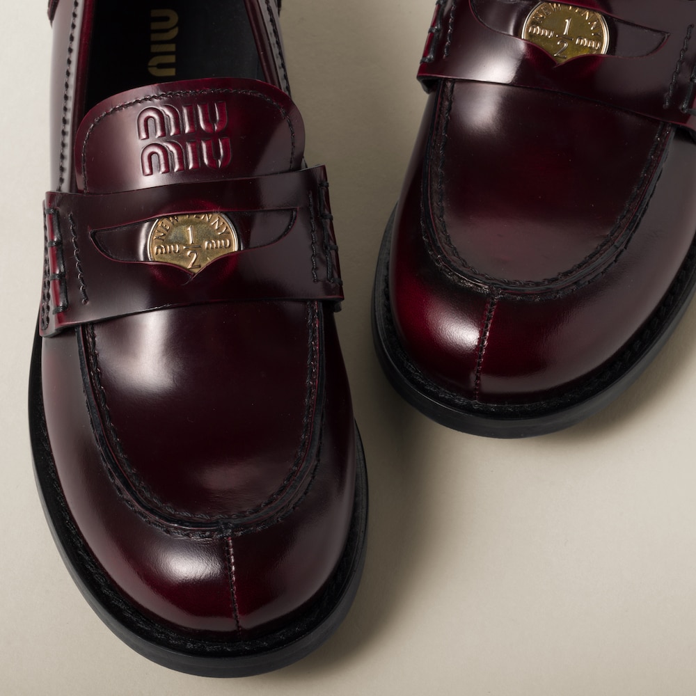 Leather loafers