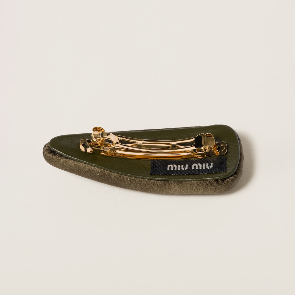 Satin hair clip