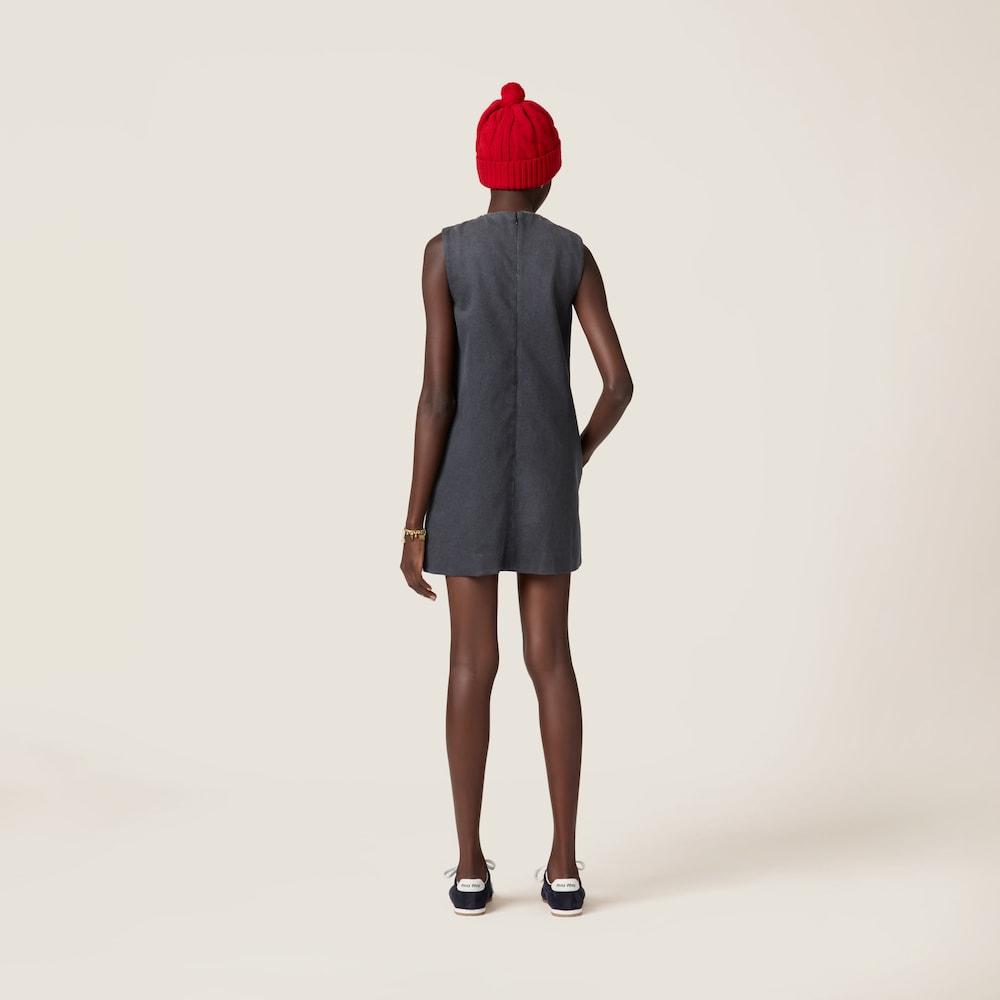 Drill mini-dress