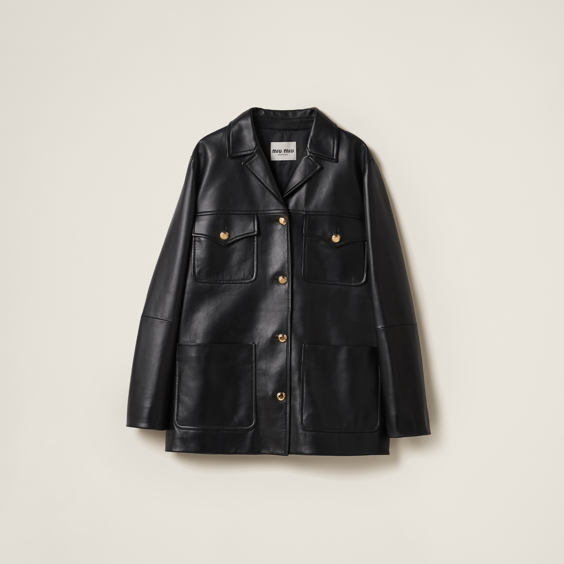 Nappa leather jacket