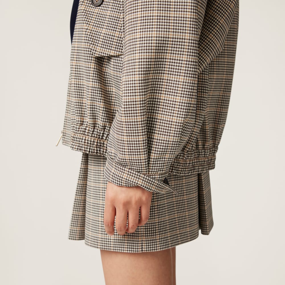 Checked miniskirt