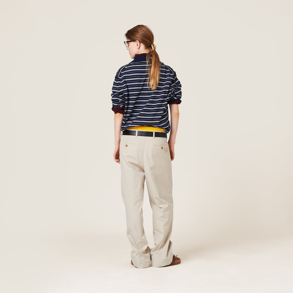 Cotton jersey polo shirt