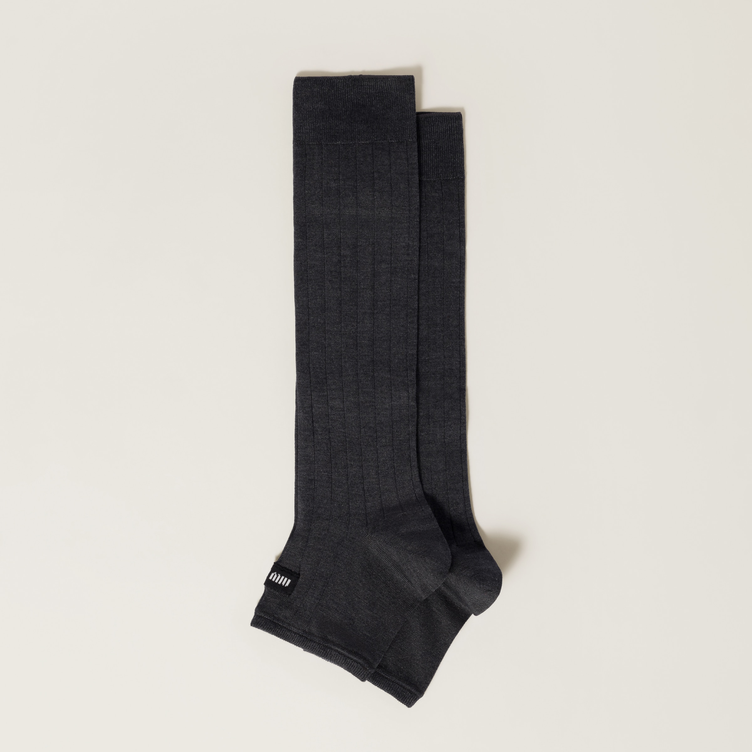 Silk knee-high socks