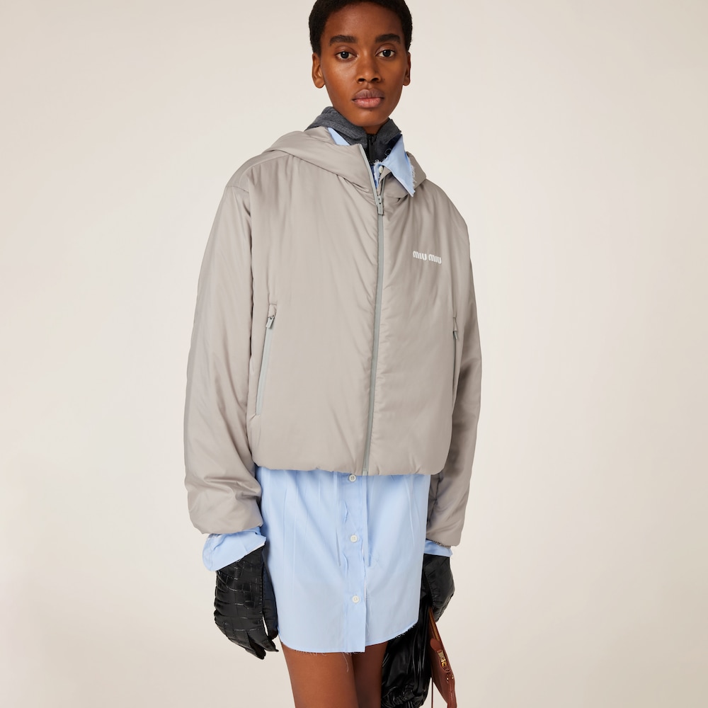 Technical pongé jacket