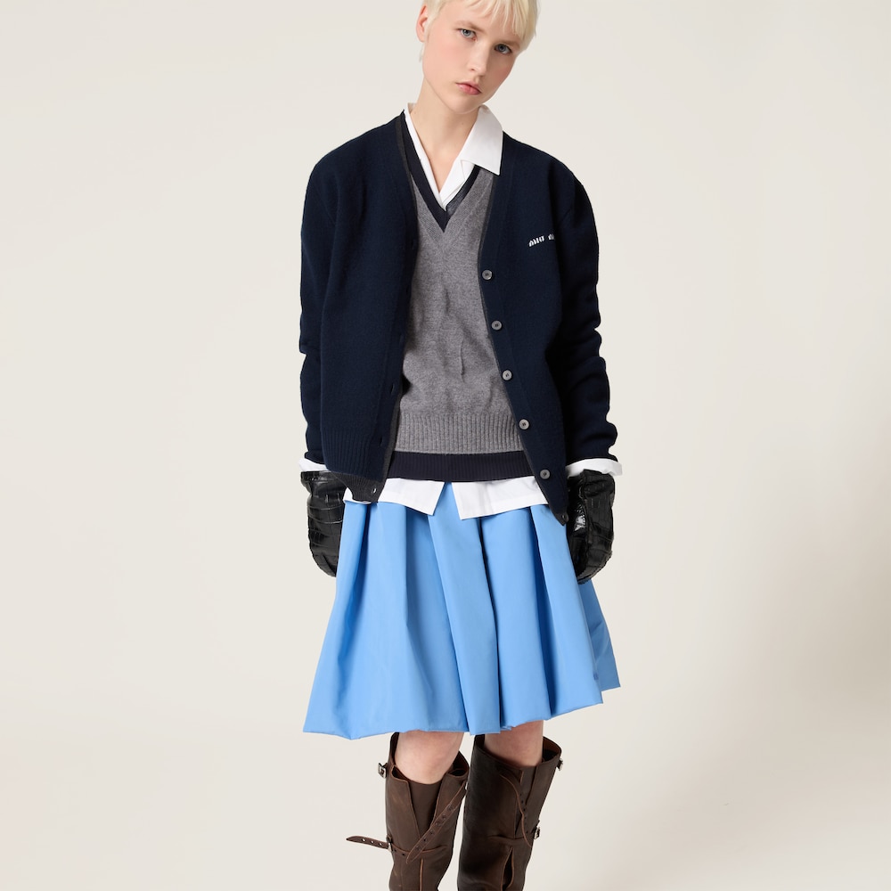 Silk cashmere cardigan sweater