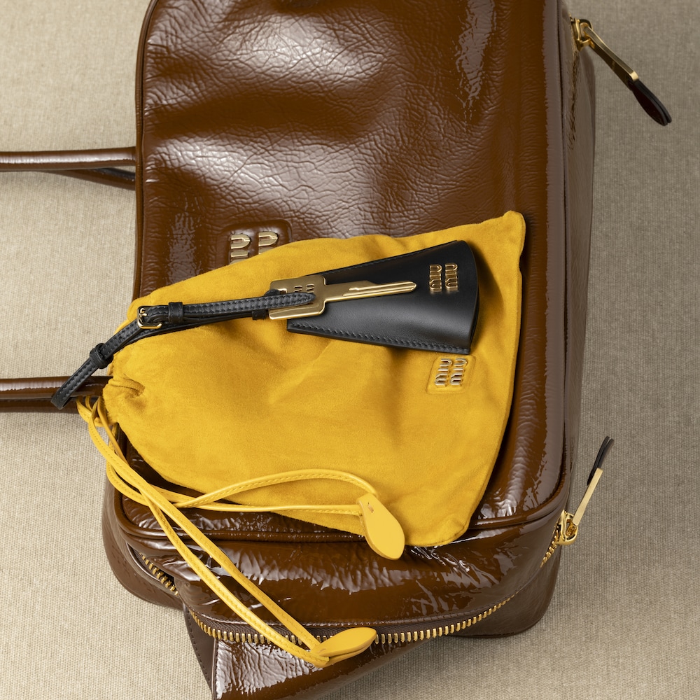 Suede pouch