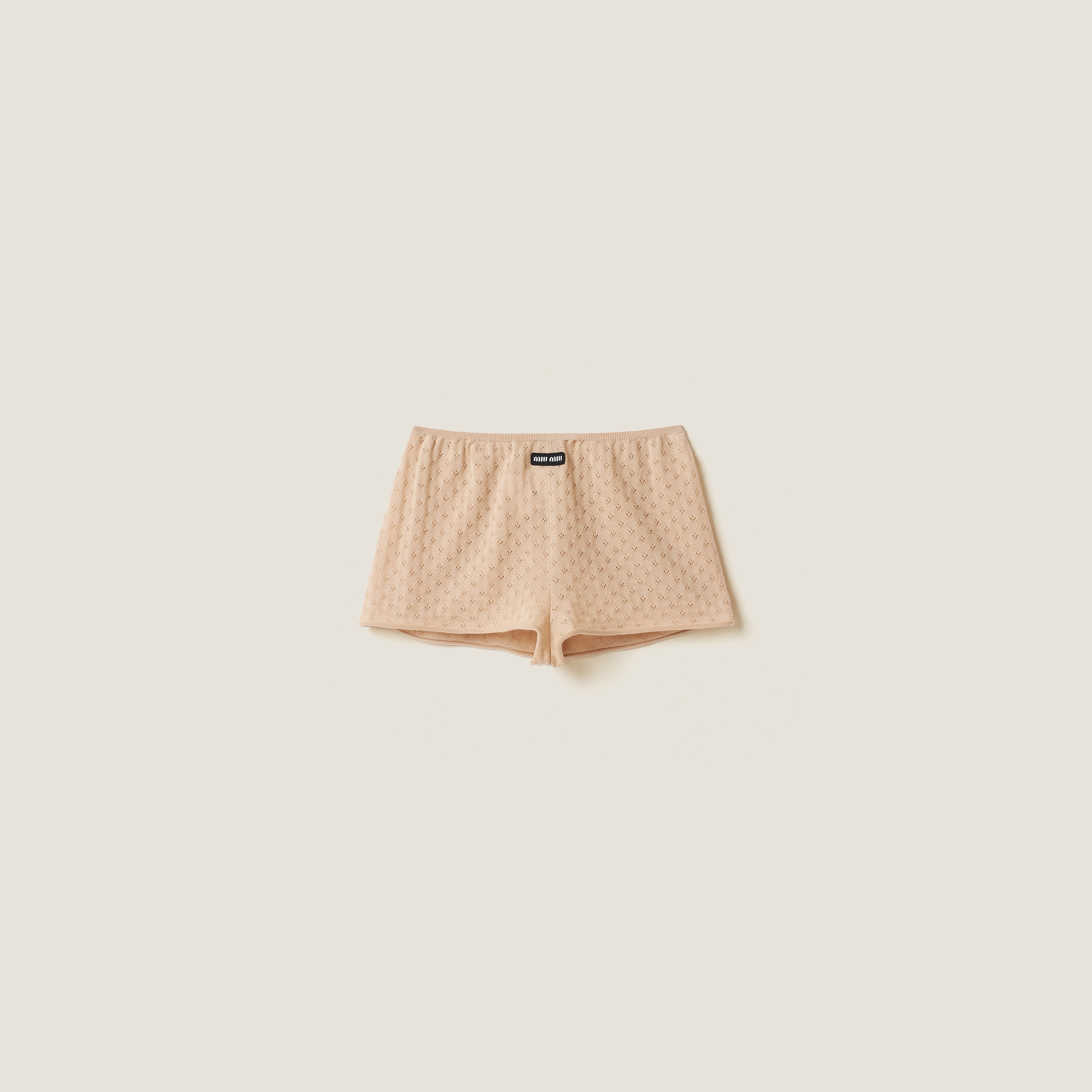 Cashmere and silk shorts