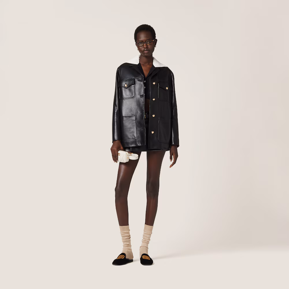 Nappa leather jacket