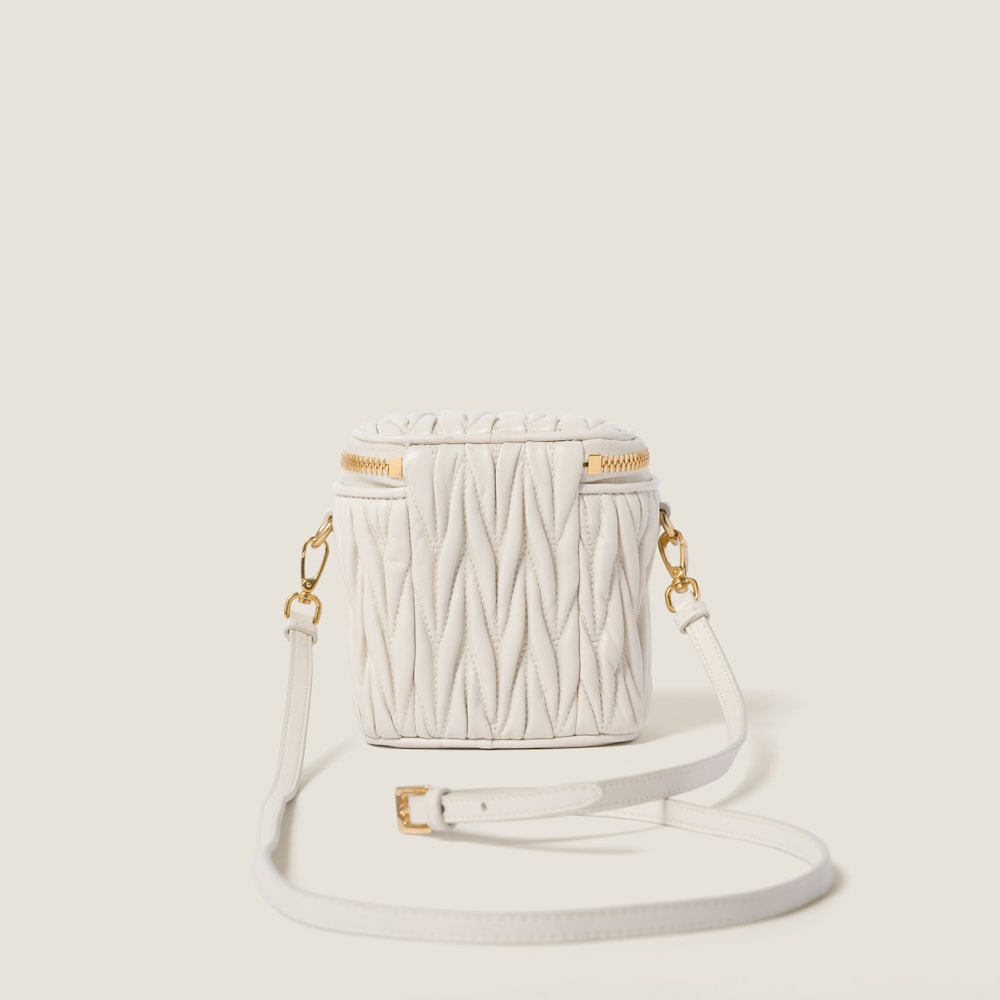 Matelassé nappa leather micro bag