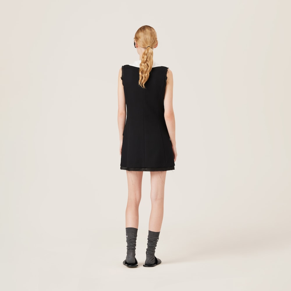 Grain de poudre wool mini-dress