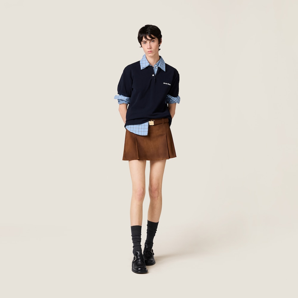 Suede skirt