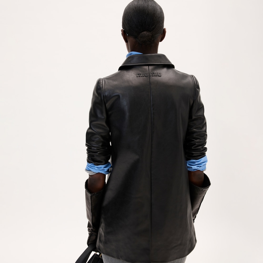 Leather coat