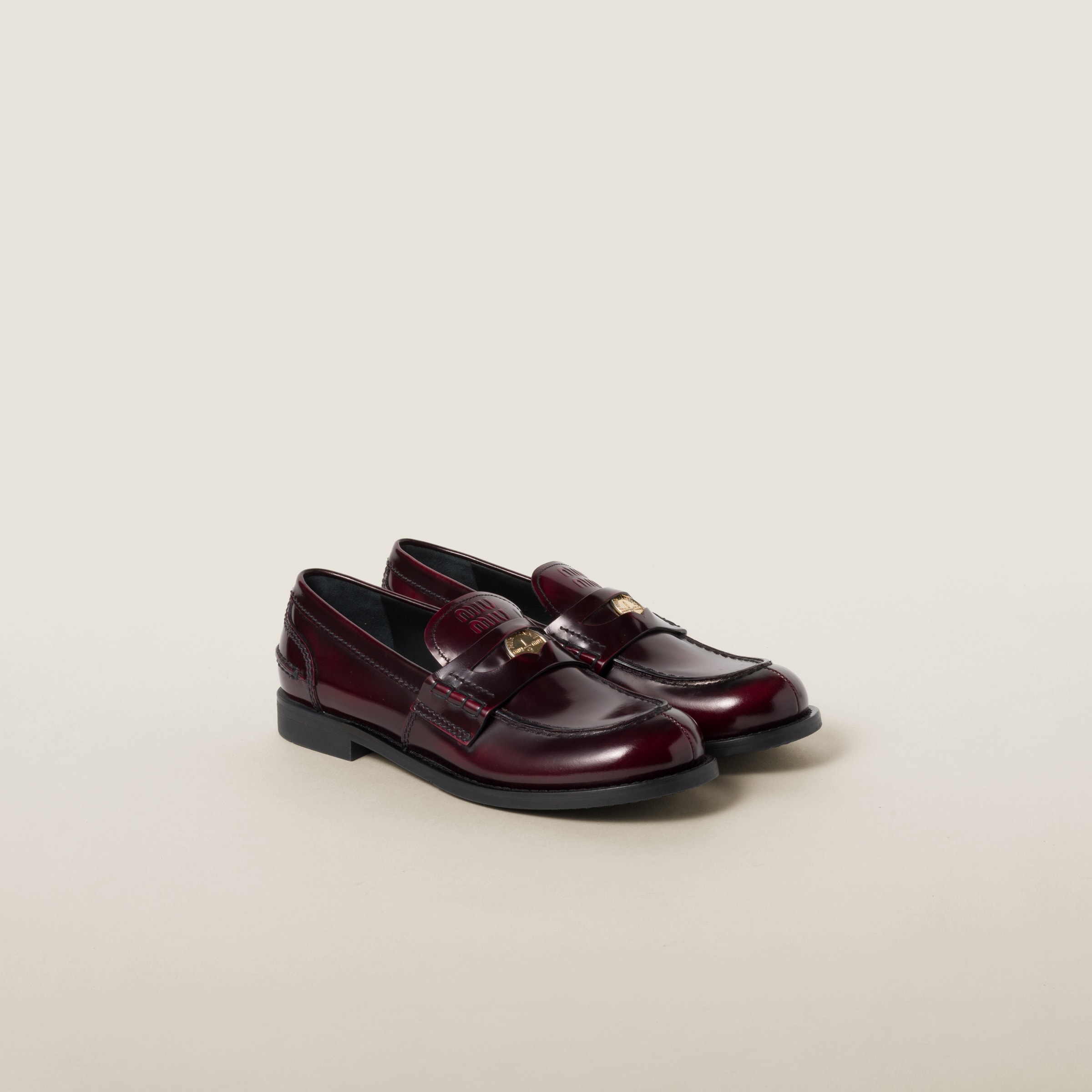 Leather loafers