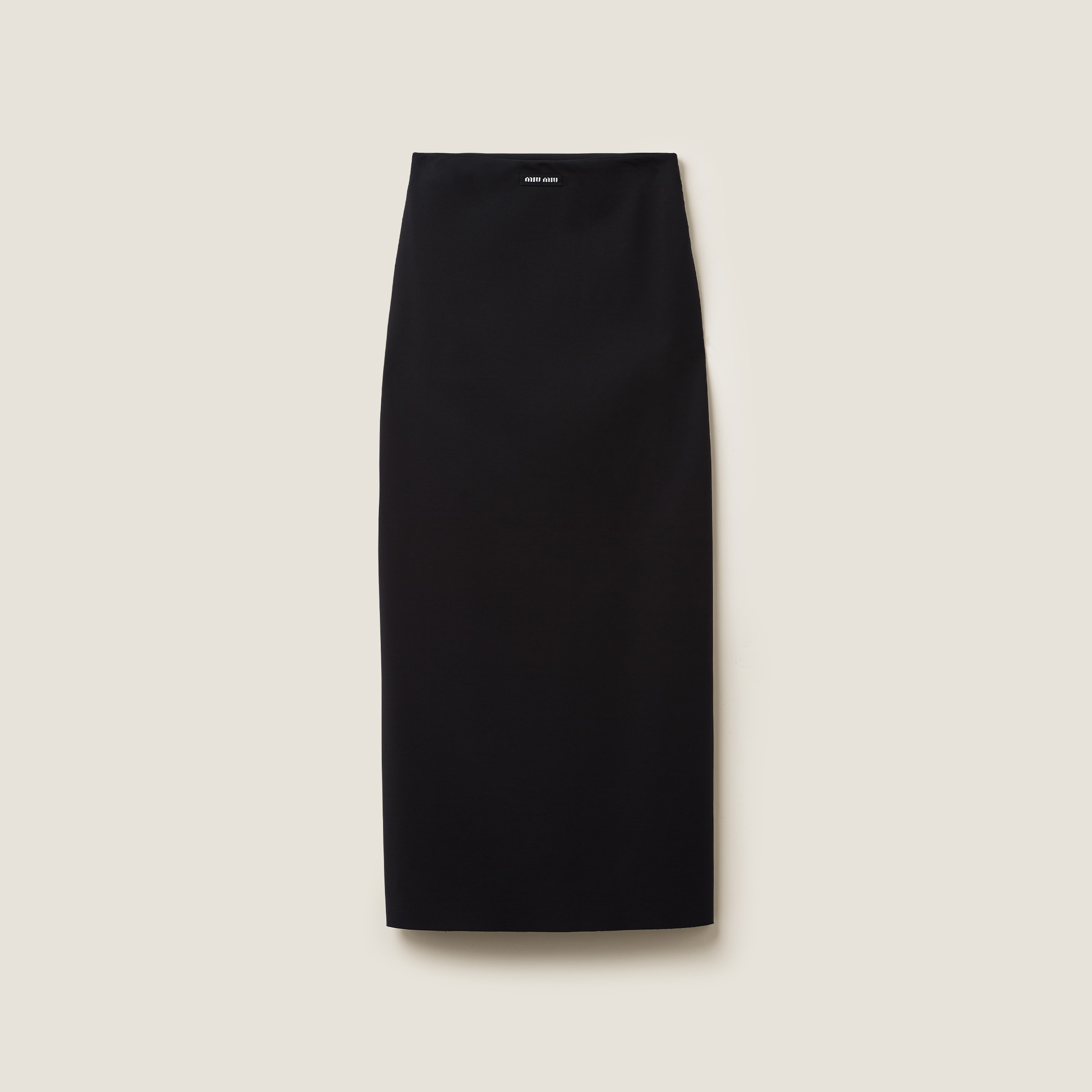 Stretch jersey skirt