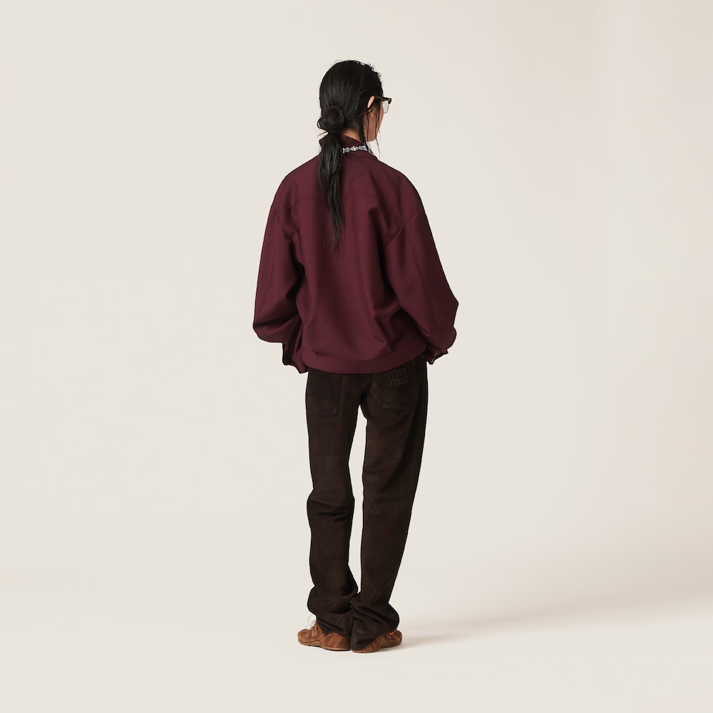 Mohair blouson jacket