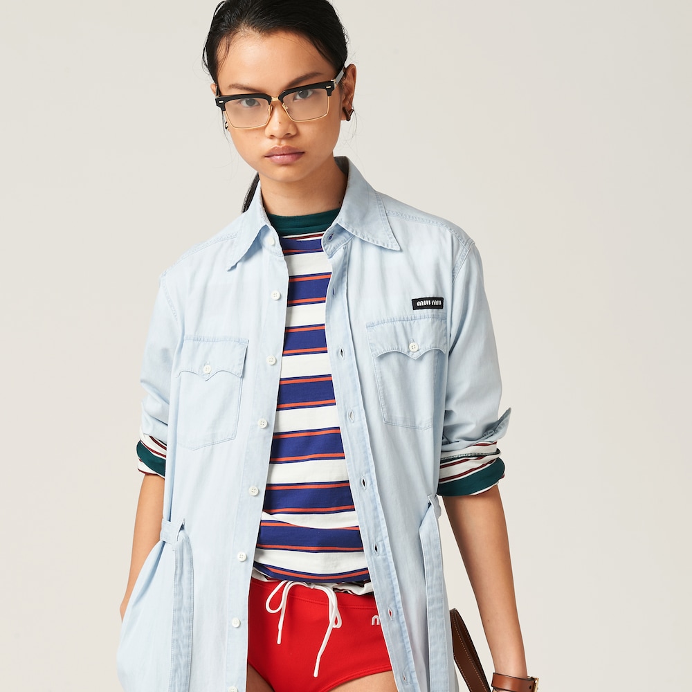 Long chambray dress