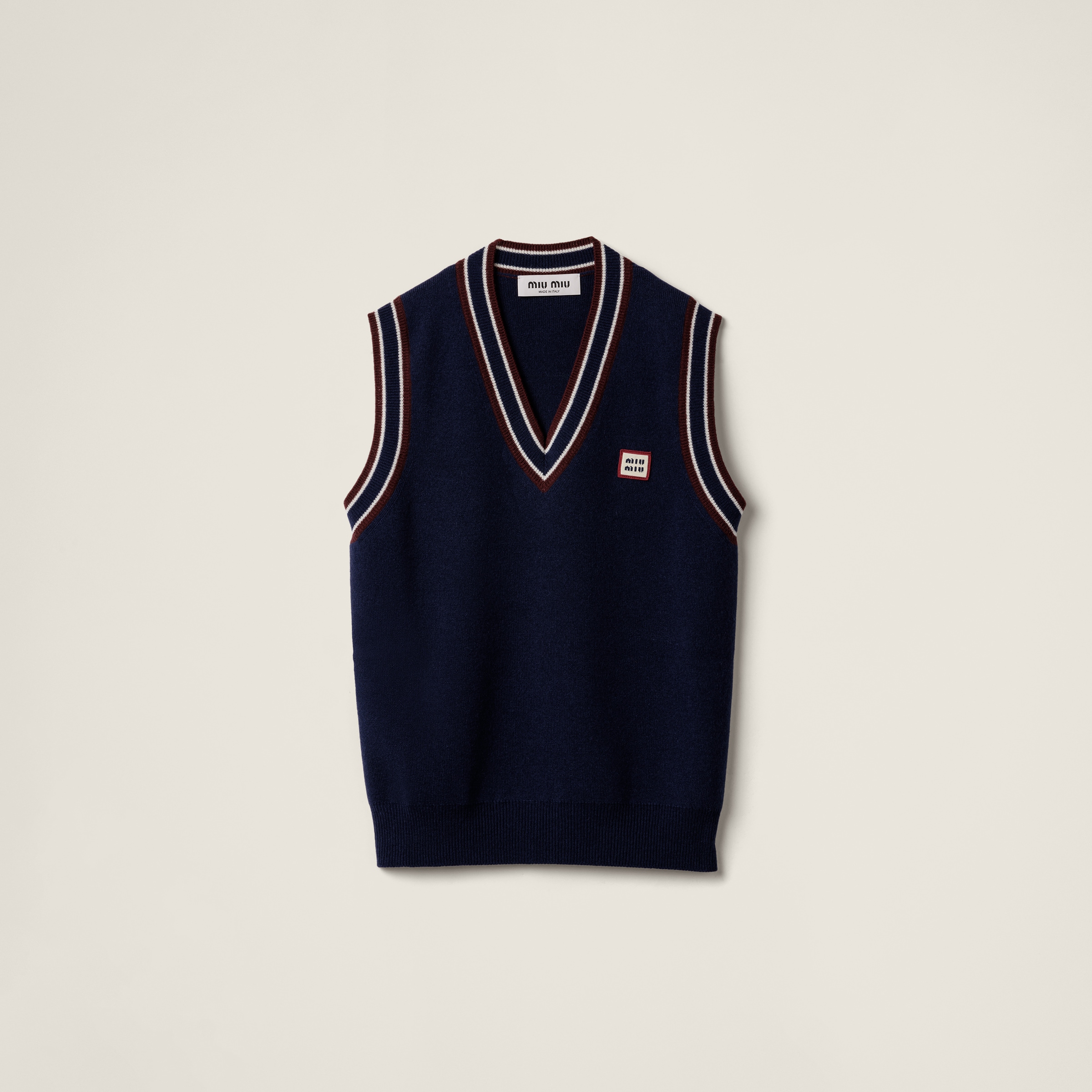 Wool and cashmere knit vest