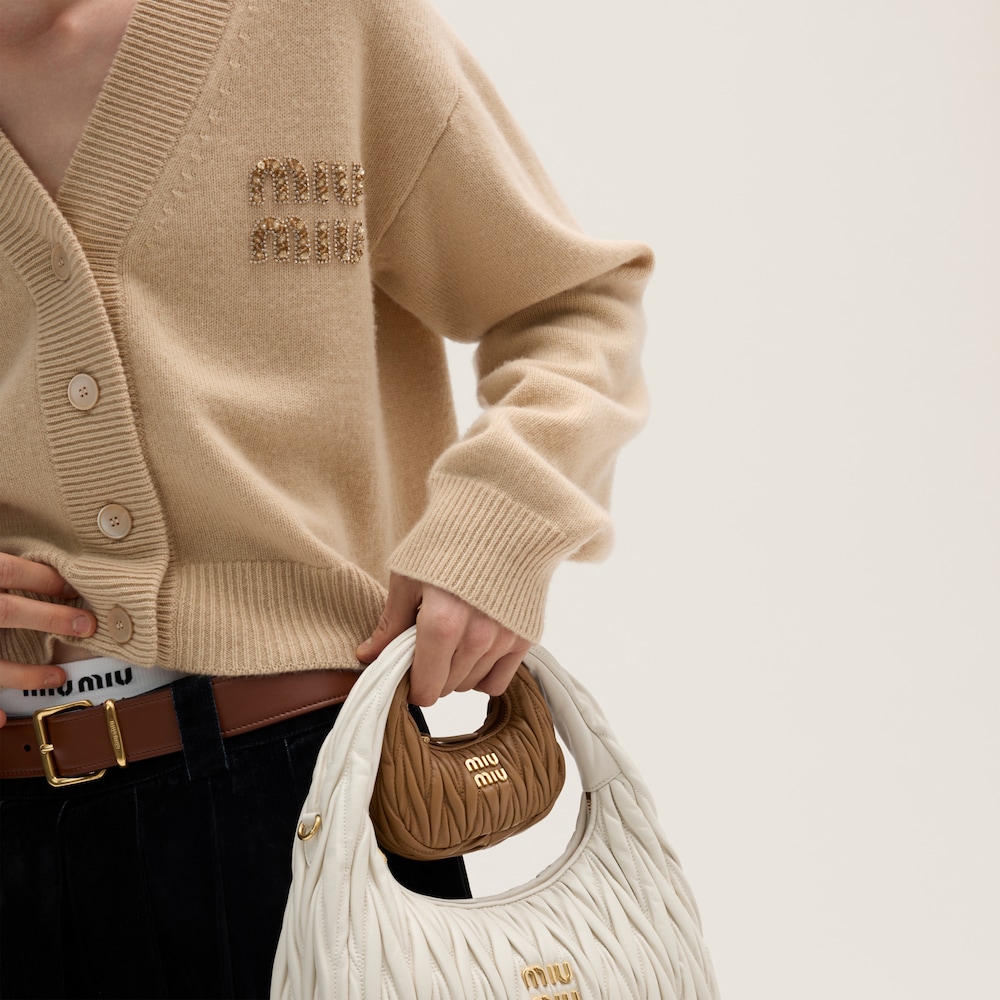 Embroidered cashmere cardigan