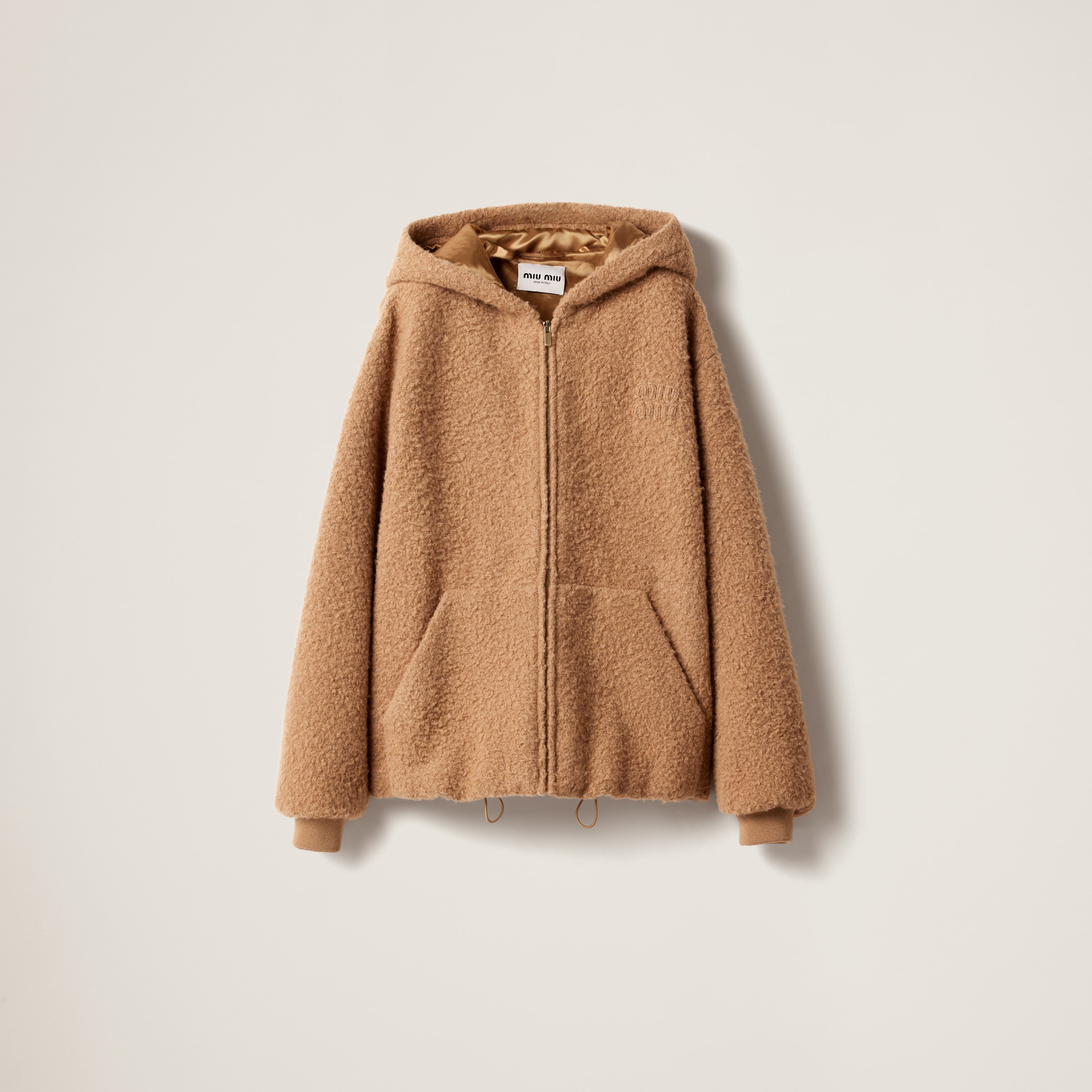 Pile hoodie jacket