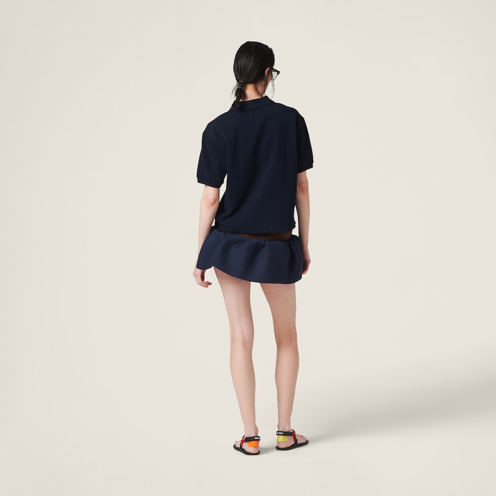 Cotton piqué polo shirt