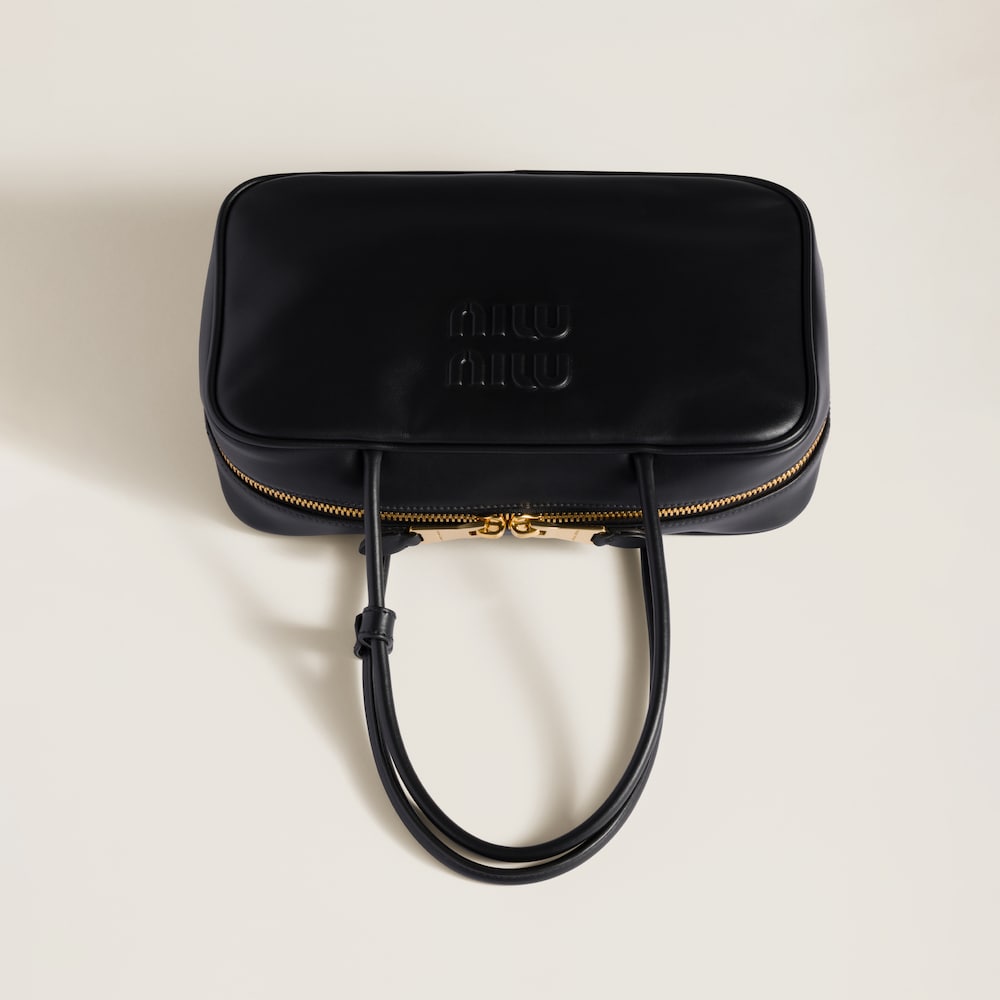 Beau leather top-handle bag