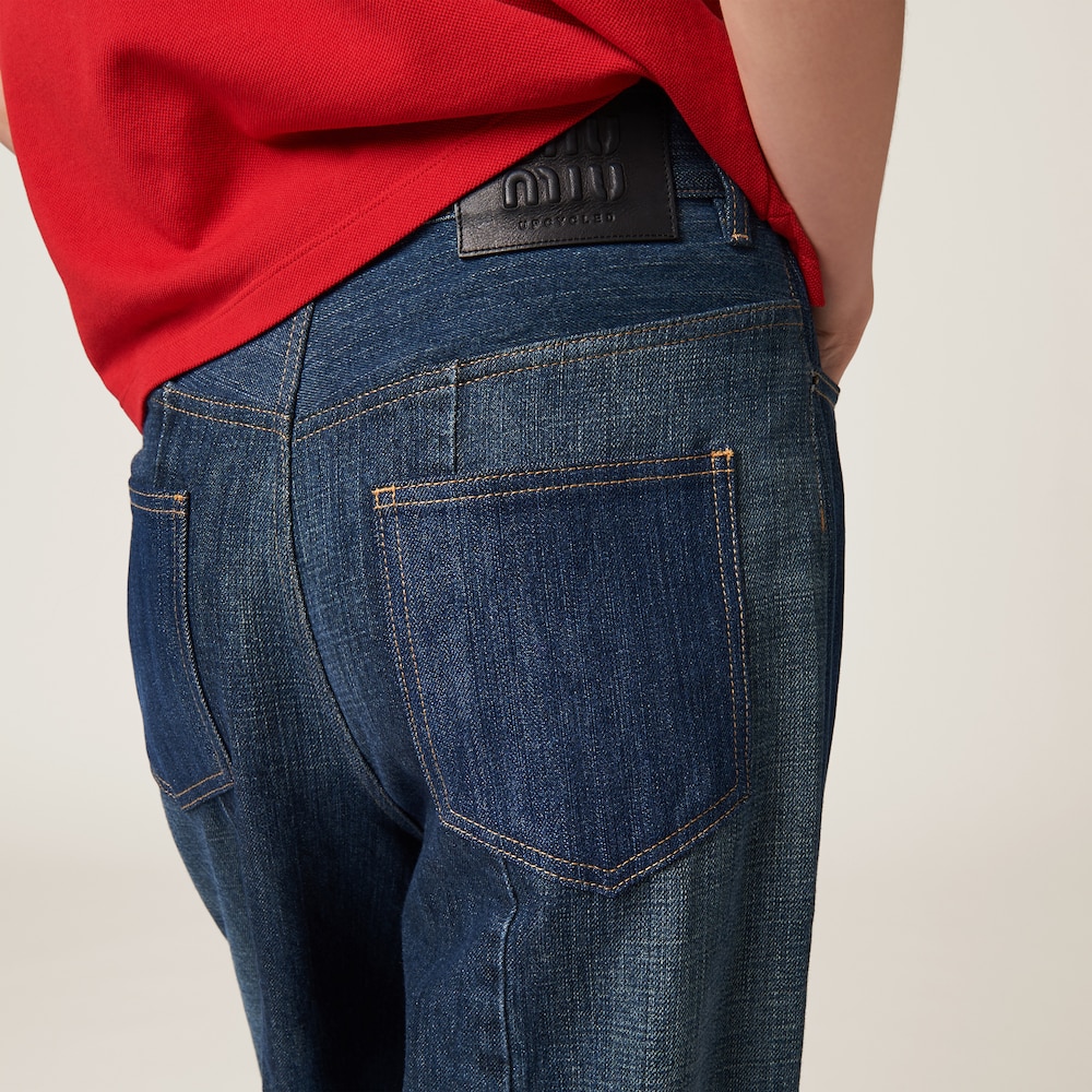 Five-pocket denim jeans