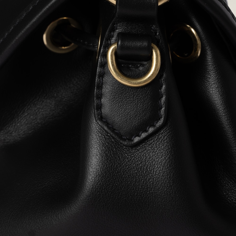 Leather backpack
