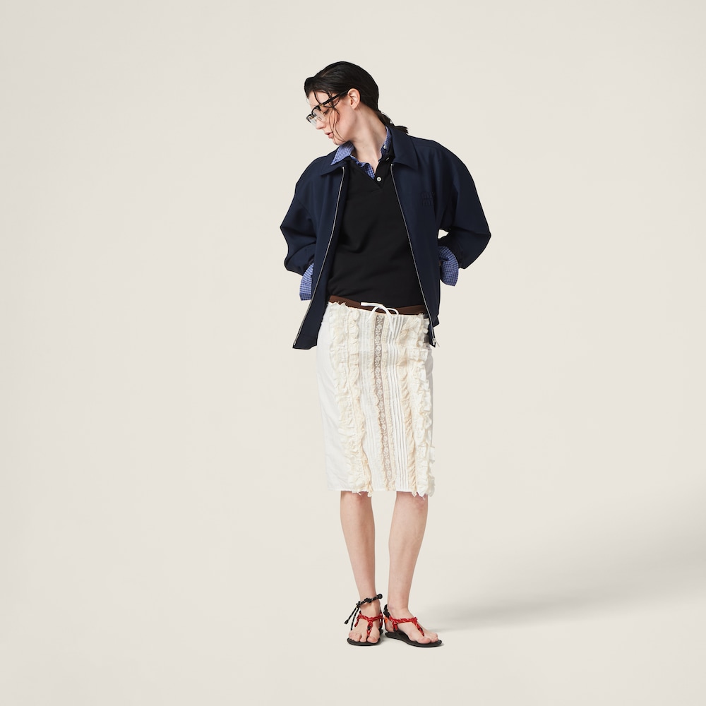 Mohair blouson jacket
