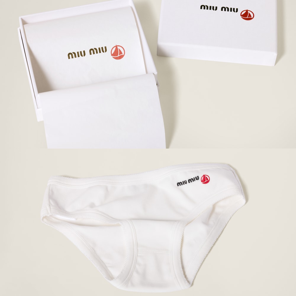 Petit Bateau X Miu Miu stretch jersey briefs