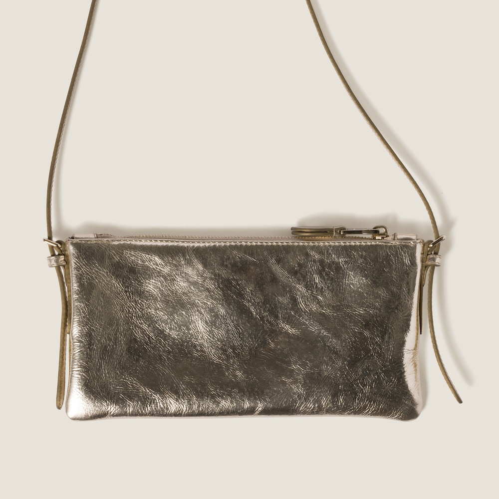 Laminated nappa mini pouch