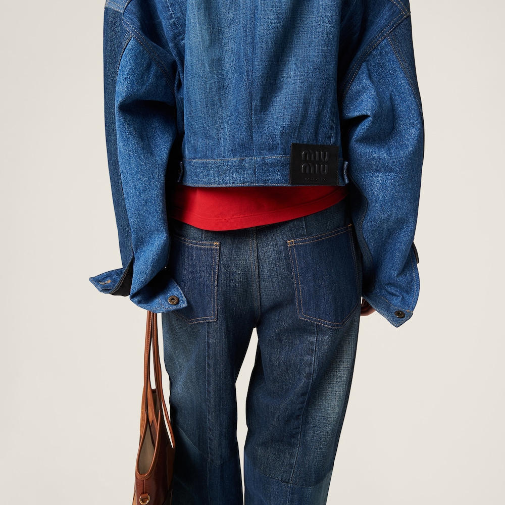 Denim trucker jacket