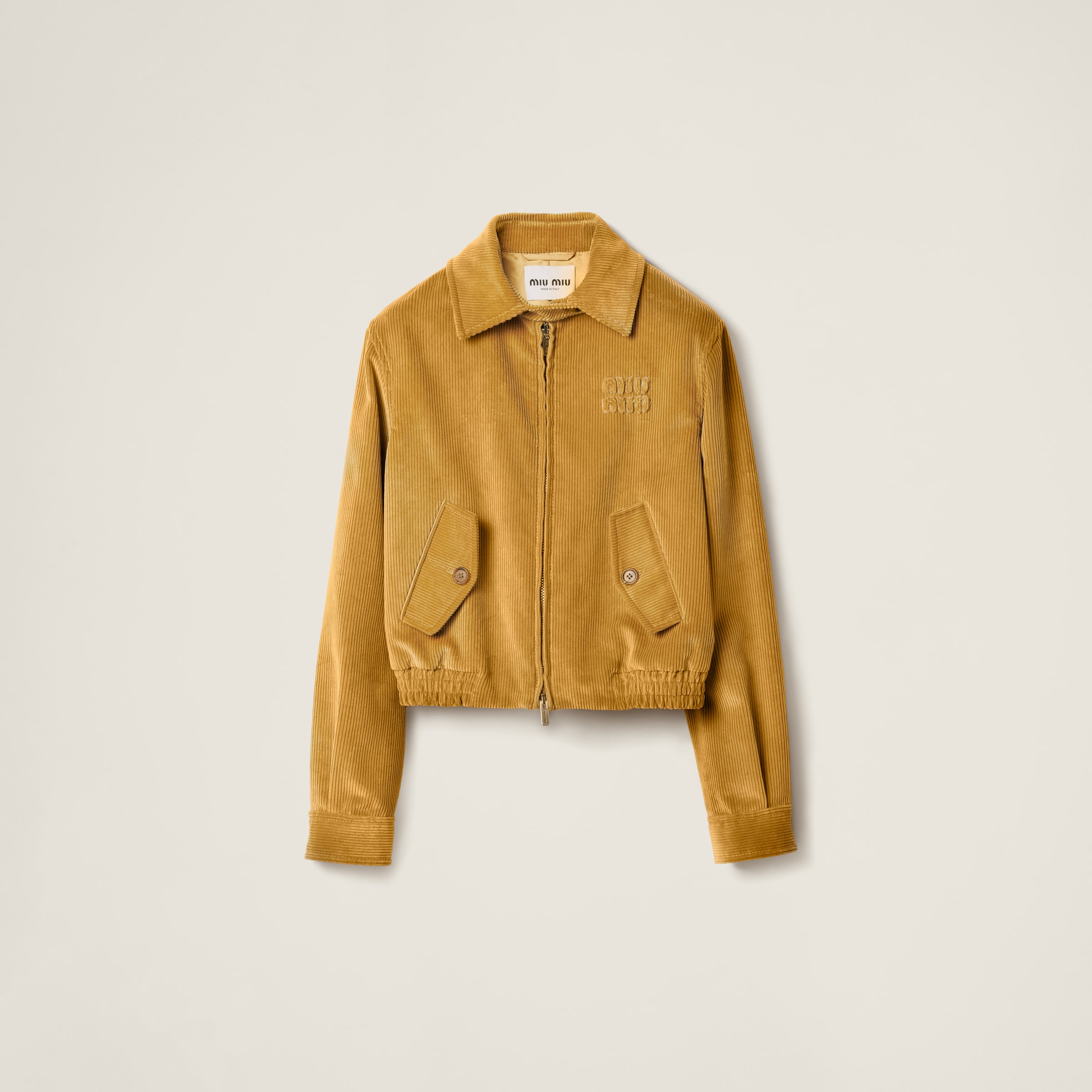Corduroy blouson jacket