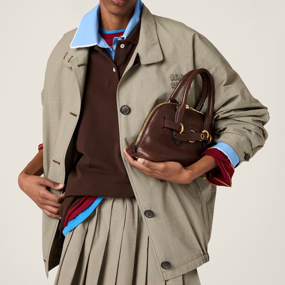 Technical check blouson jacket