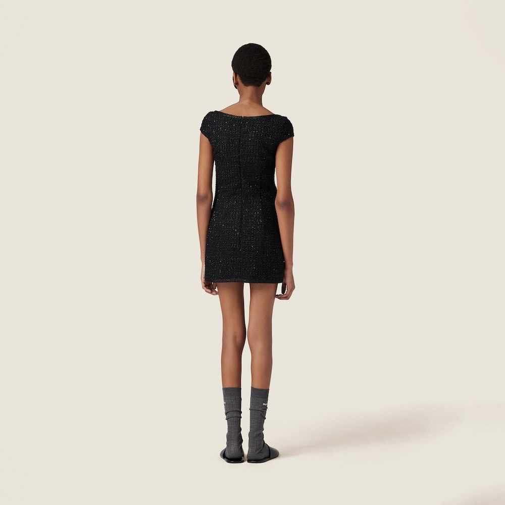 Lamé bouclé dress